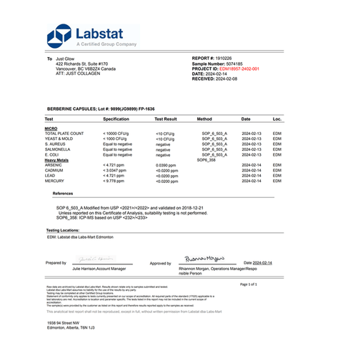 Buy Berberine 500mg now!