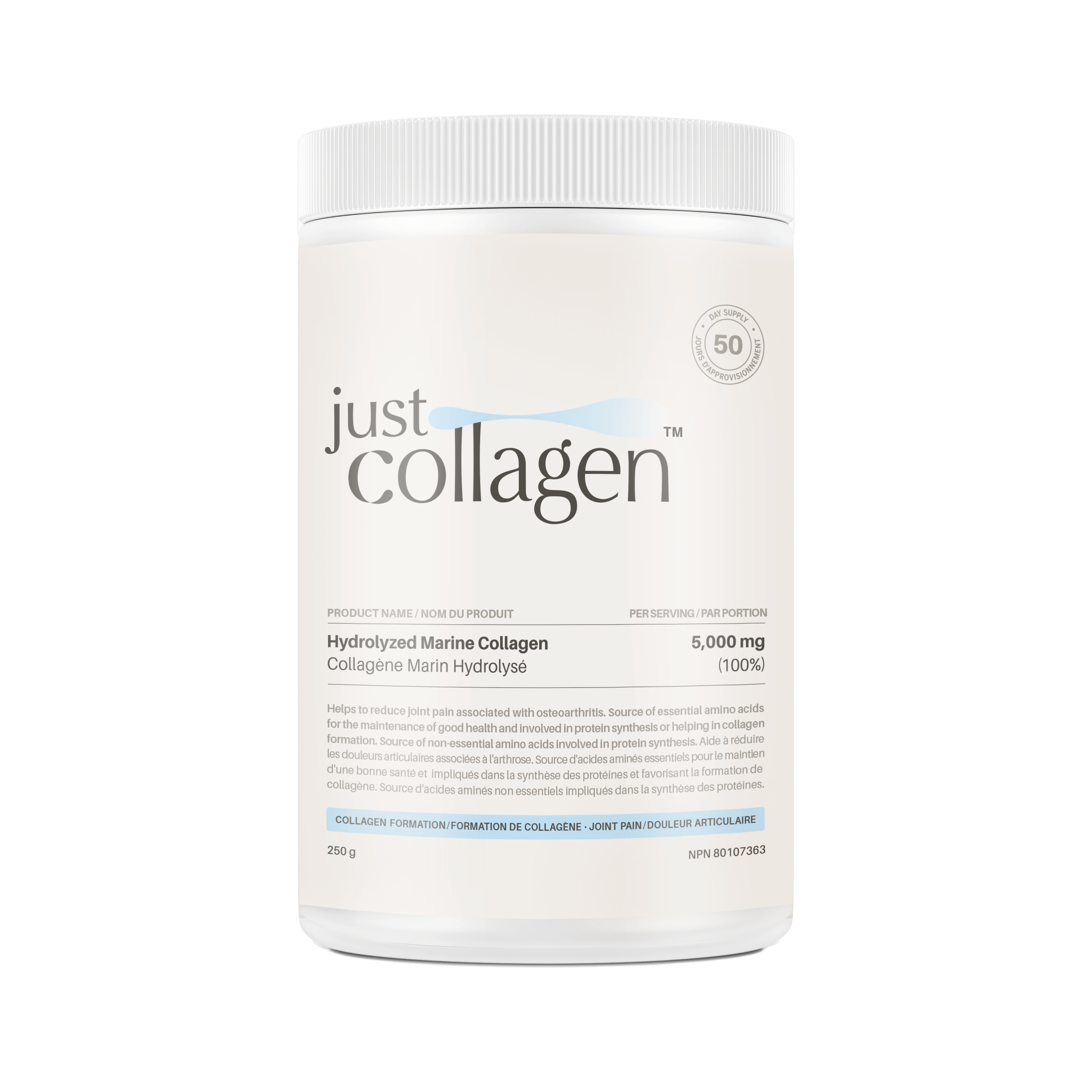 Hydrolyzed Marine Collagen 250g | Just Collagen – Just Glow