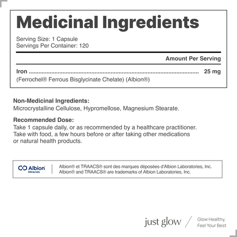 Albion® Iron Bisglycinate Chelate 120 Capsules