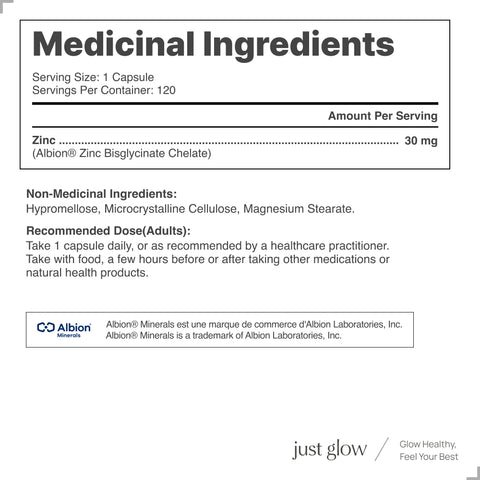 Albion® Zinc Bisglycinate Chelate 120 Capsules
