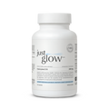 Just Glow Coenzyme Q10 200mg capsules replenishing age-related decline, promoting antioxidant protection and cardiovascular function, displayed on a clean white background