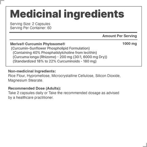 Just Glow Advanced Curcumin Complex 1000mg with bioavailable Meriva® Curcumin Phytosome, promoting joint health and antioxidant protection, displayed on a clean white background.