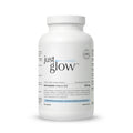 Just Glow Niacinamide 500mg Vitamin B3 capsules (nicotinamide form) promoting energy production displayed on a clean white background.