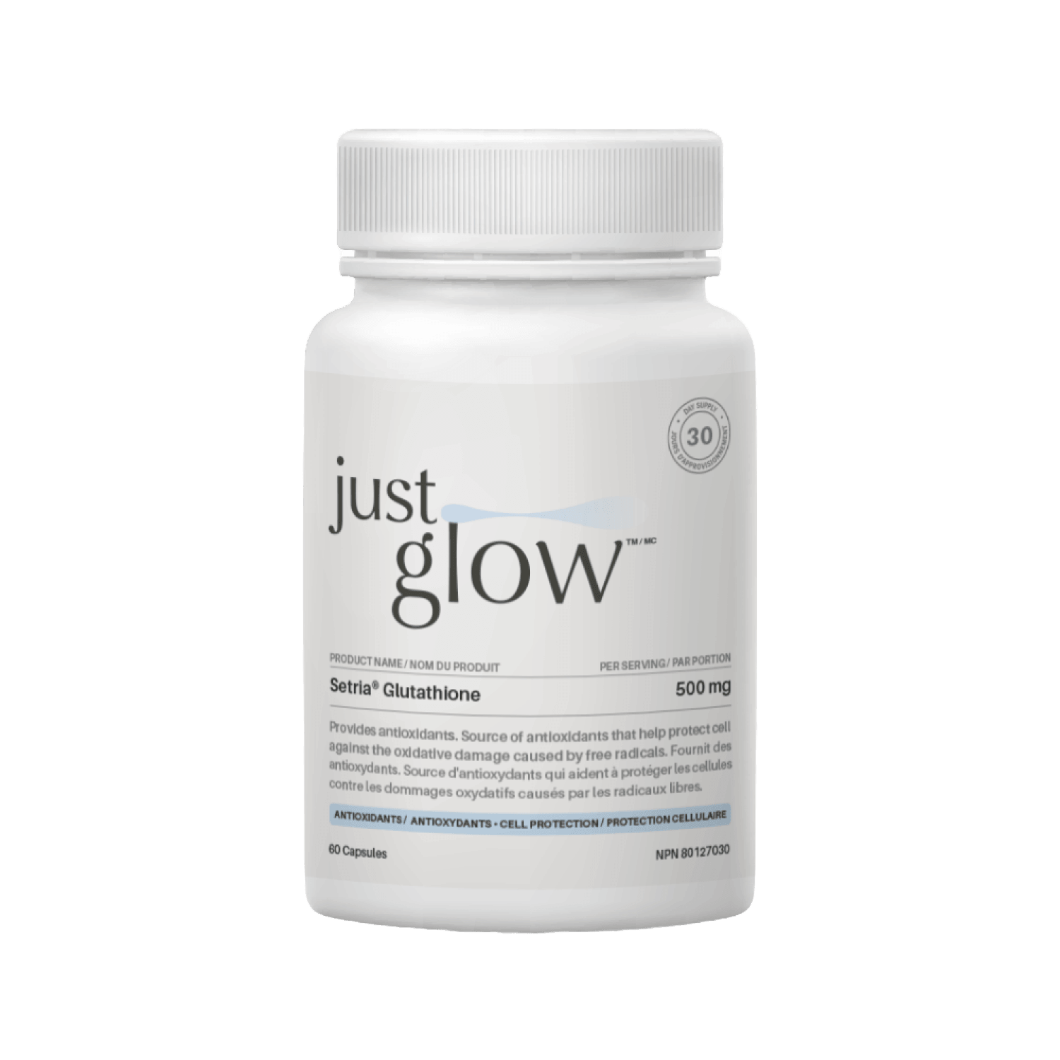 저스트글로우 SETRIA® 세트리아 글루타치온 500mg - 프리미엄 글루타치온 영양제 – Just Glow